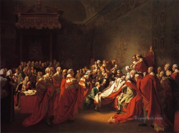 the merry drinker Painting - The Colapse of the Earl of Chatham in the House of Lords aka The Death of t colonial New England John Singleton Copley